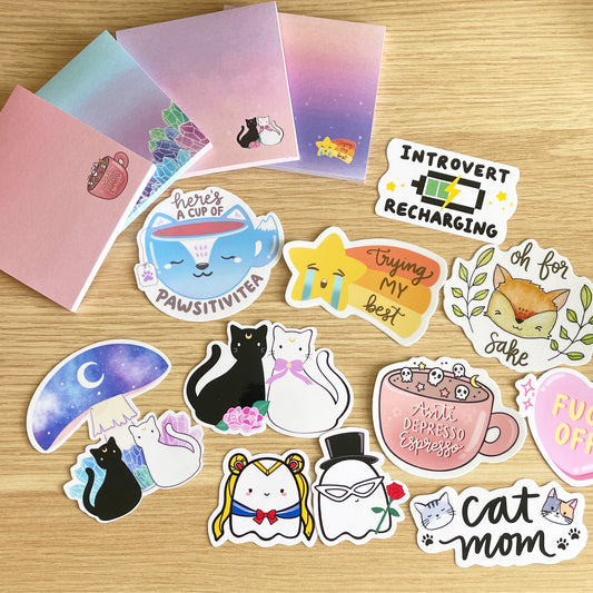 Here's a Cup of Pawsitivitea Vinyl Sticker