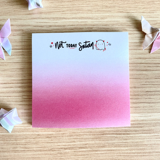 Not Today Satan Sticky Notes