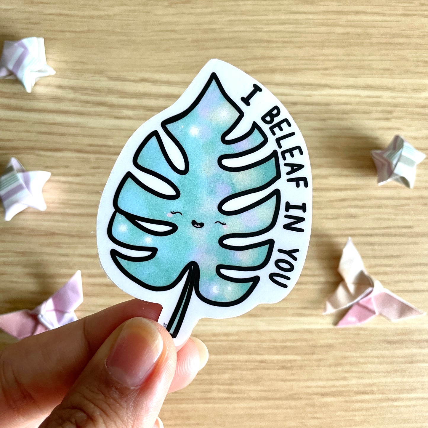 I Beleaf In You Monstera Vinyl Sticker