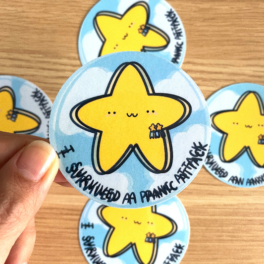 Shaky I Survived A PANIC Attack Sticker