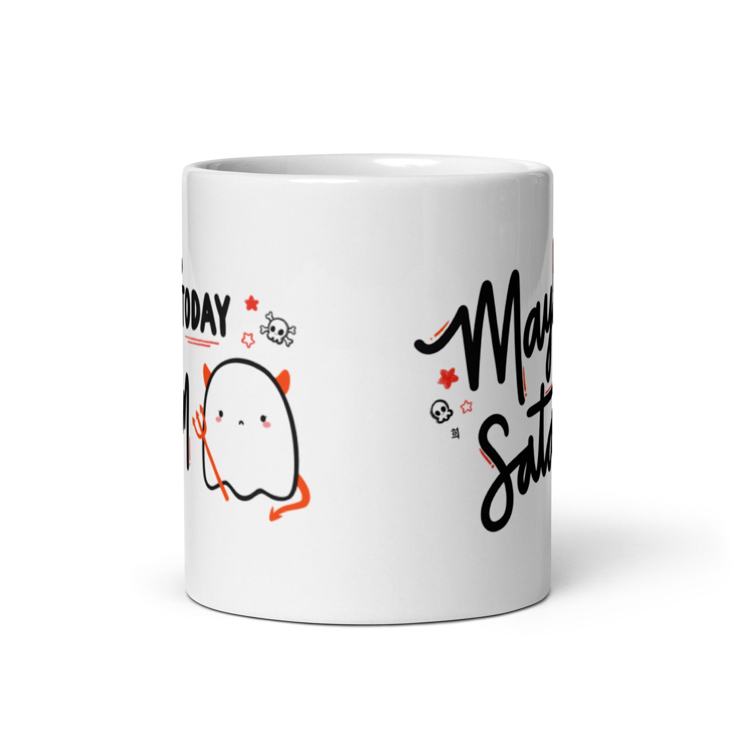 Not Today Satan and Maybe Today Satan Double-Sided Mug