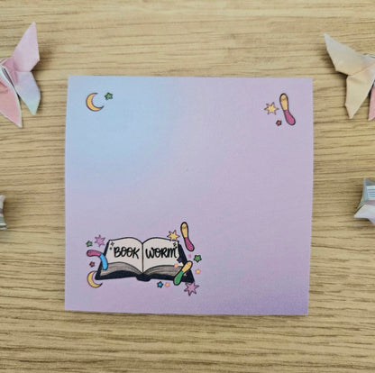 Book Worm Gummy Worm Sticky Notes
