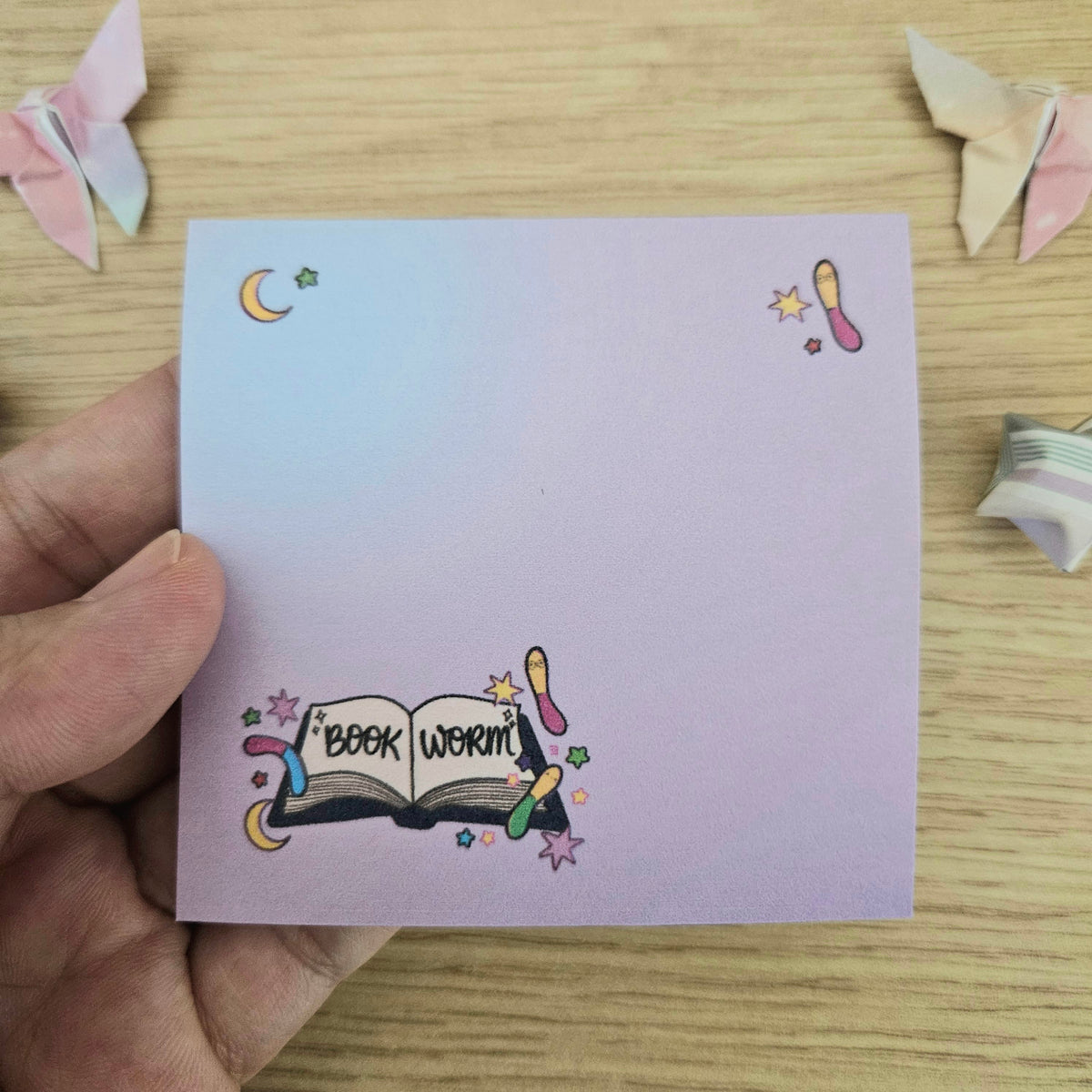 Book Worm Gummy Worm Sticky Notes