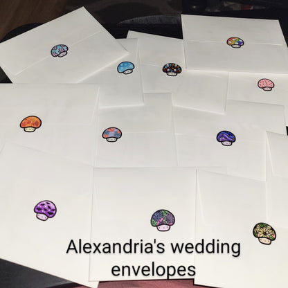 Mini Mushies Mushroom Vinyl Sticker Sheet (4x6")