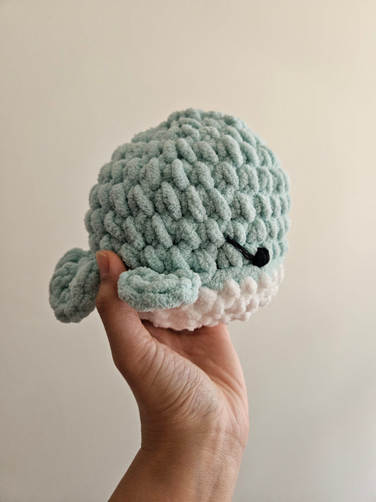 Baby Blue Whale Amigurumi Plush