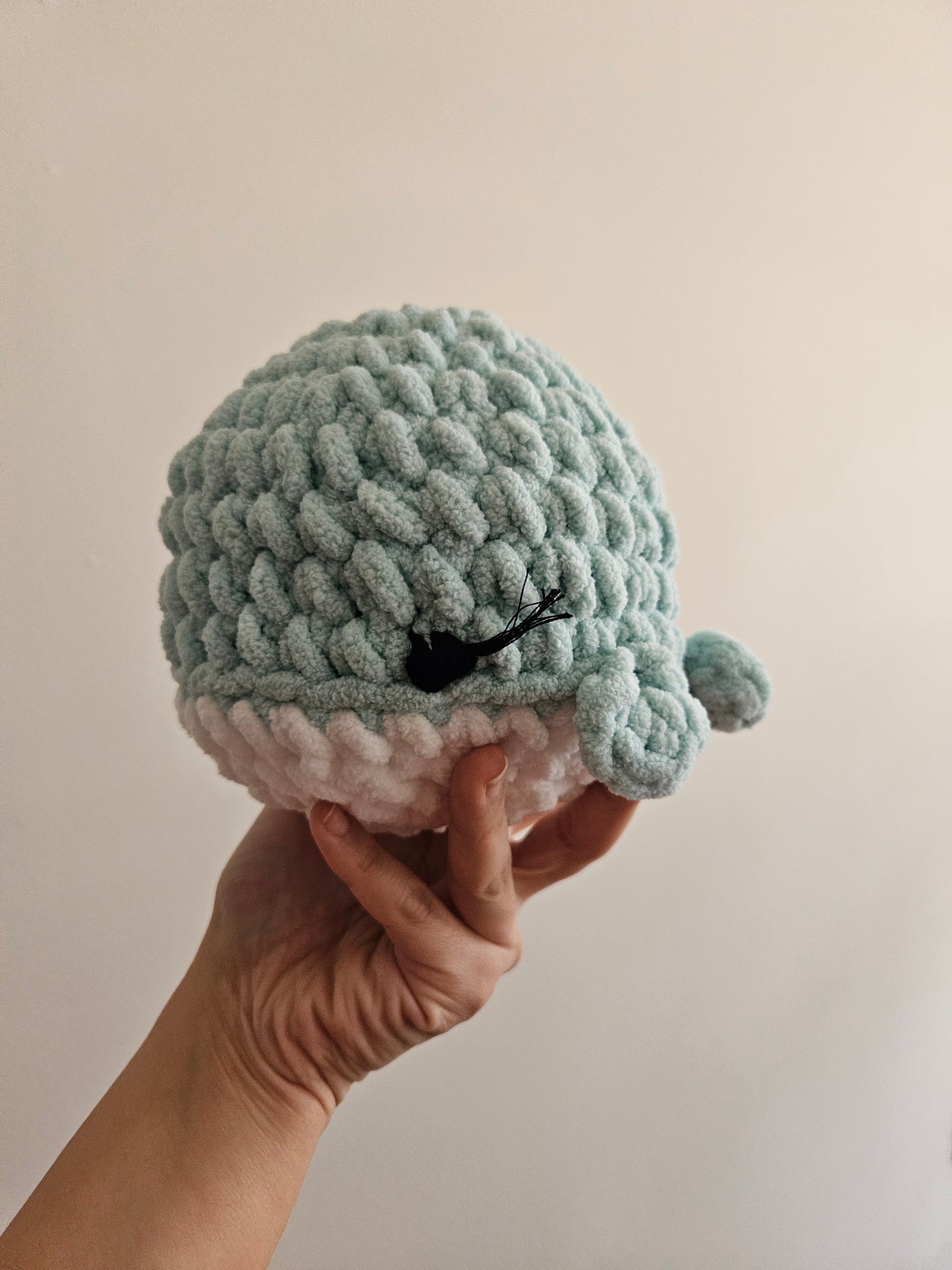 Baby Blue Whale Amigurumi Plush