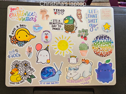 Smiling Sun Vinyl Sticker