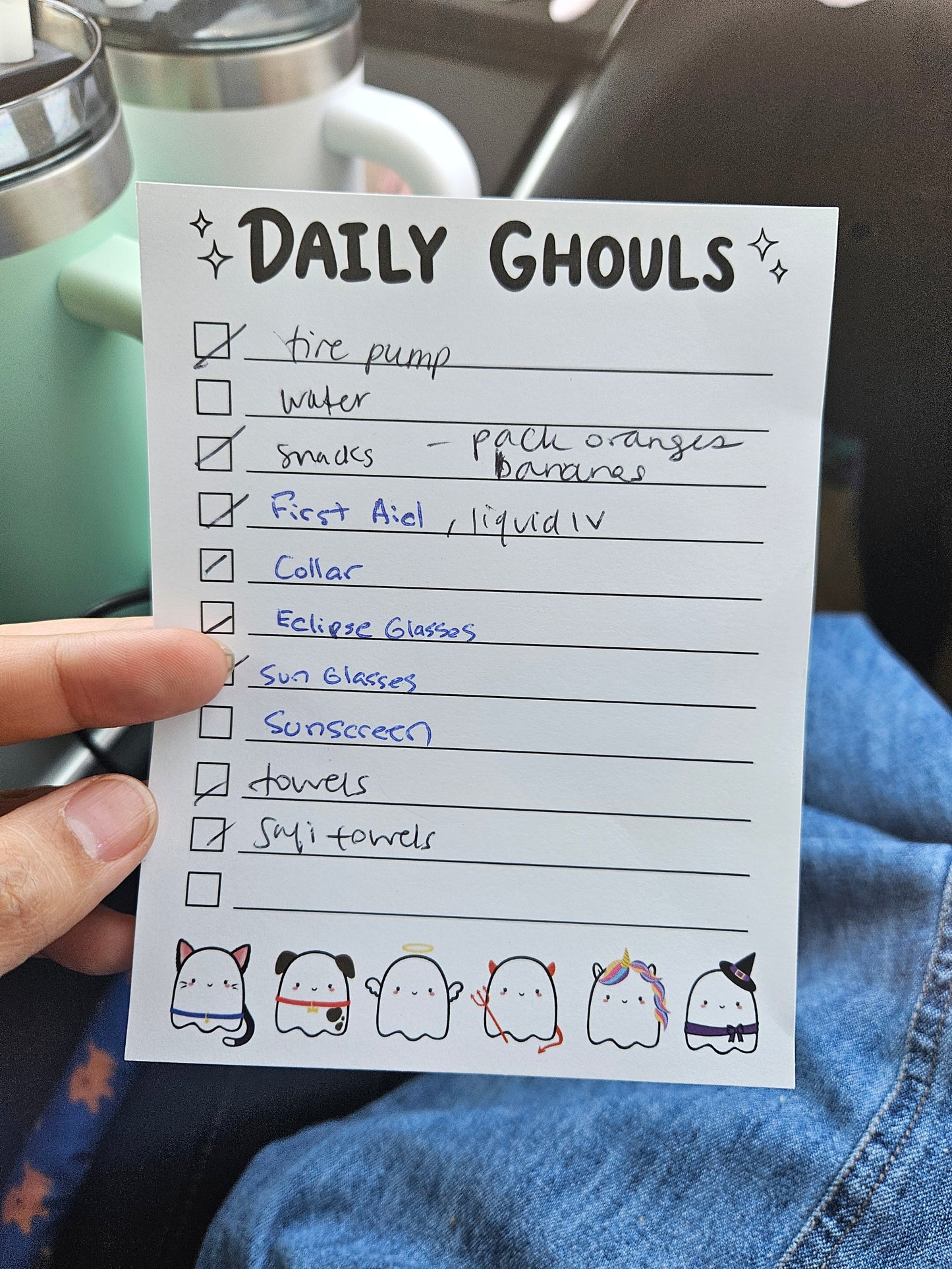 Daily Ghouls Checklist Notepad