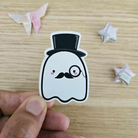 Distinguished Gentleghostie Vinyl Sticker