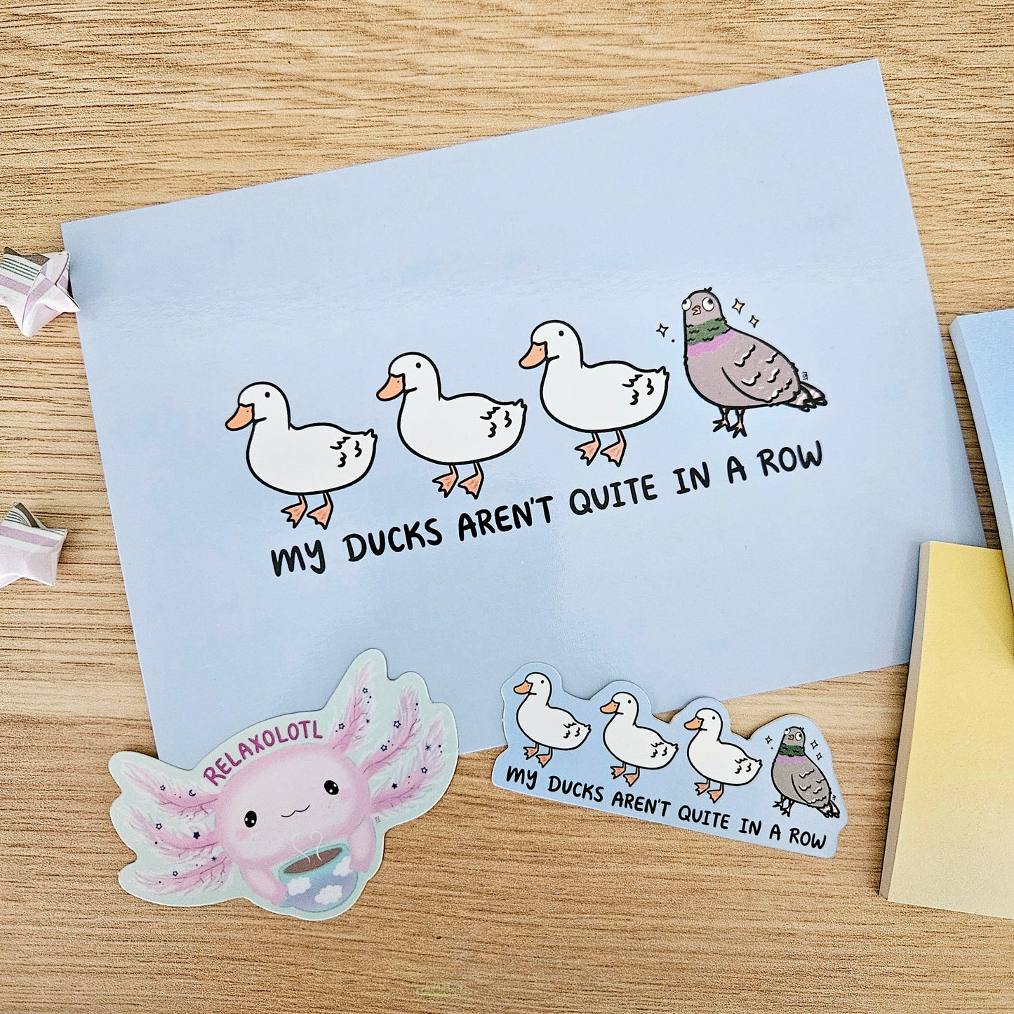 My Ducks Aren't Quite in a Row Glossy Art Print(5x7")