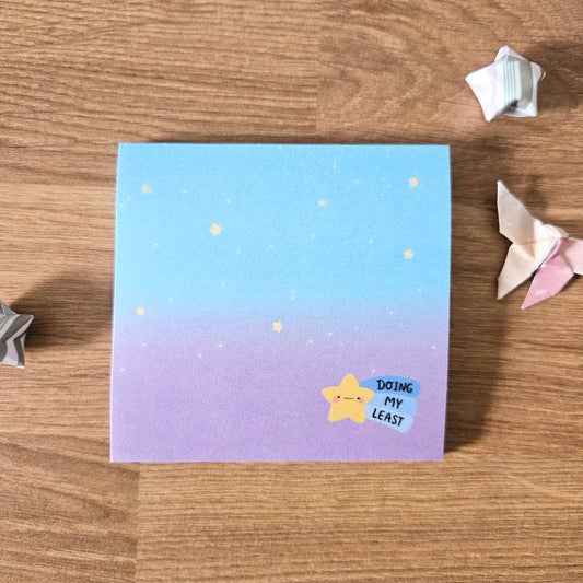 Doing My Least Shooting Star Sticky Notes