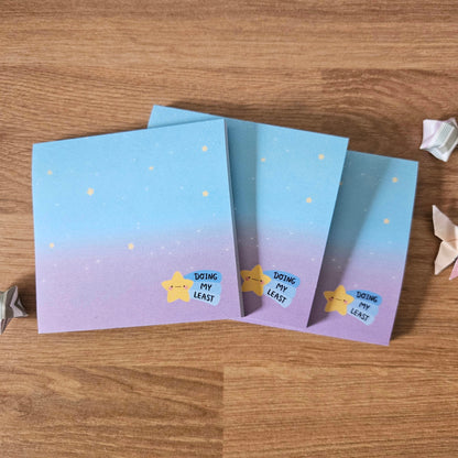 Doing My Least Shooting Star Sticky Notes