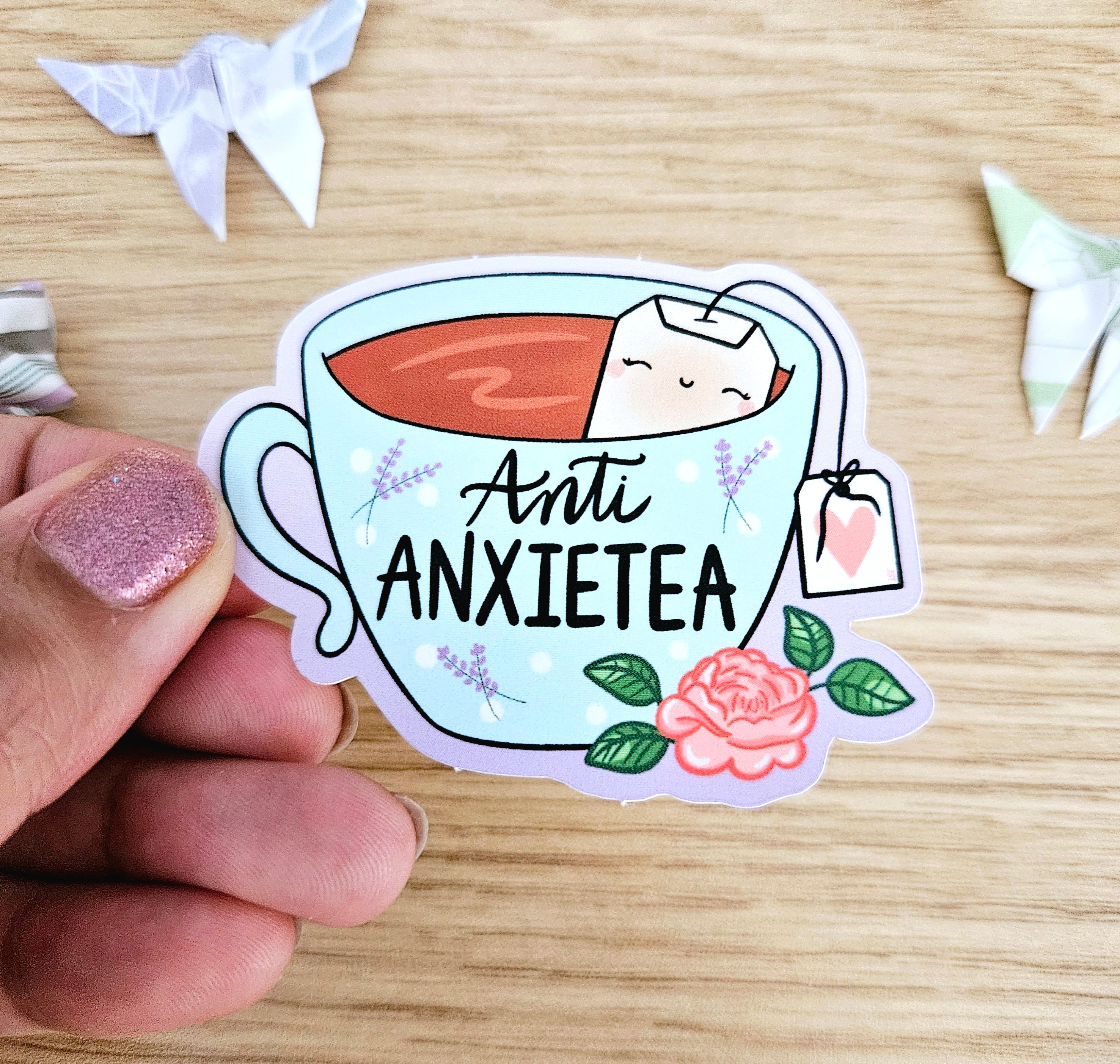 Anti Anxietea Vinyl Sticker – Jem and Cozy