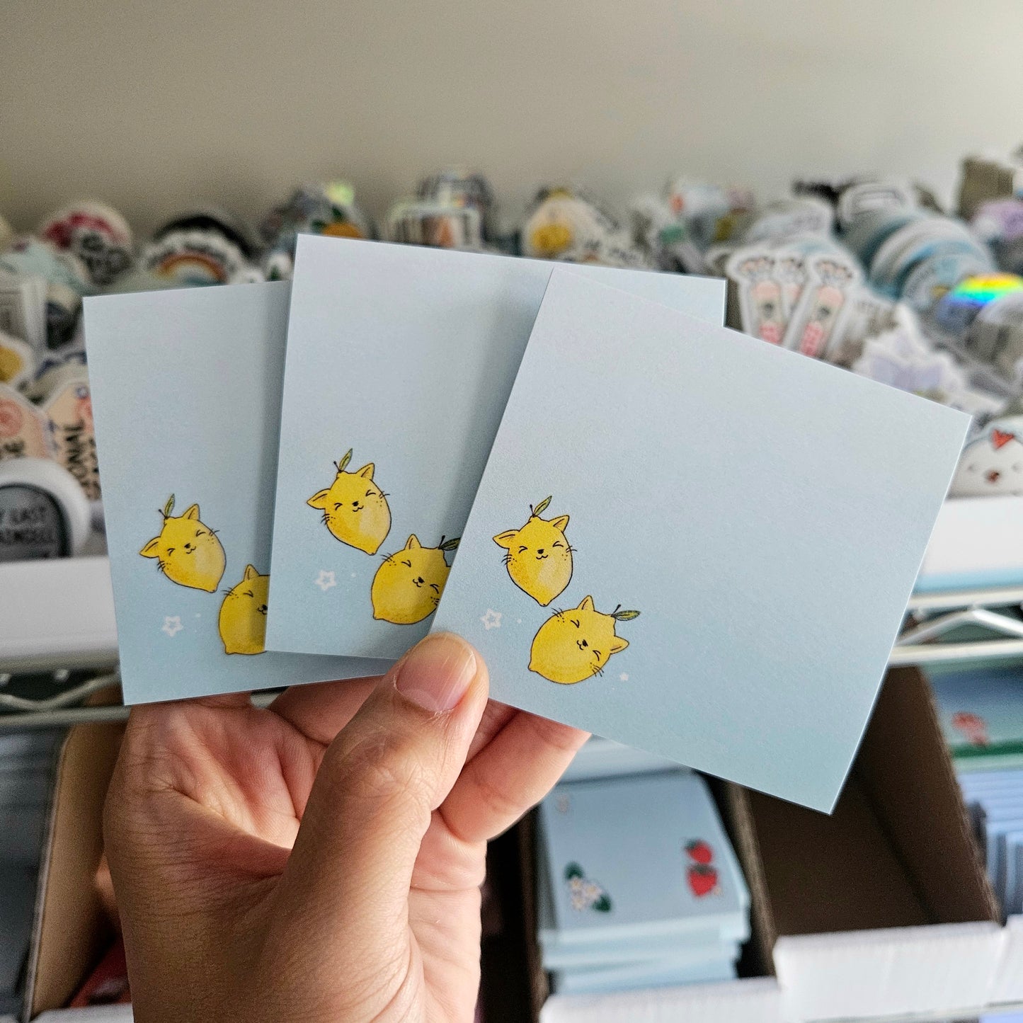 Lemon Kitties Sticky Notes
