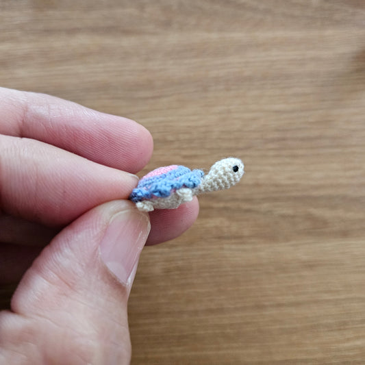 Imperfect Micro Crochet Baby Turtle