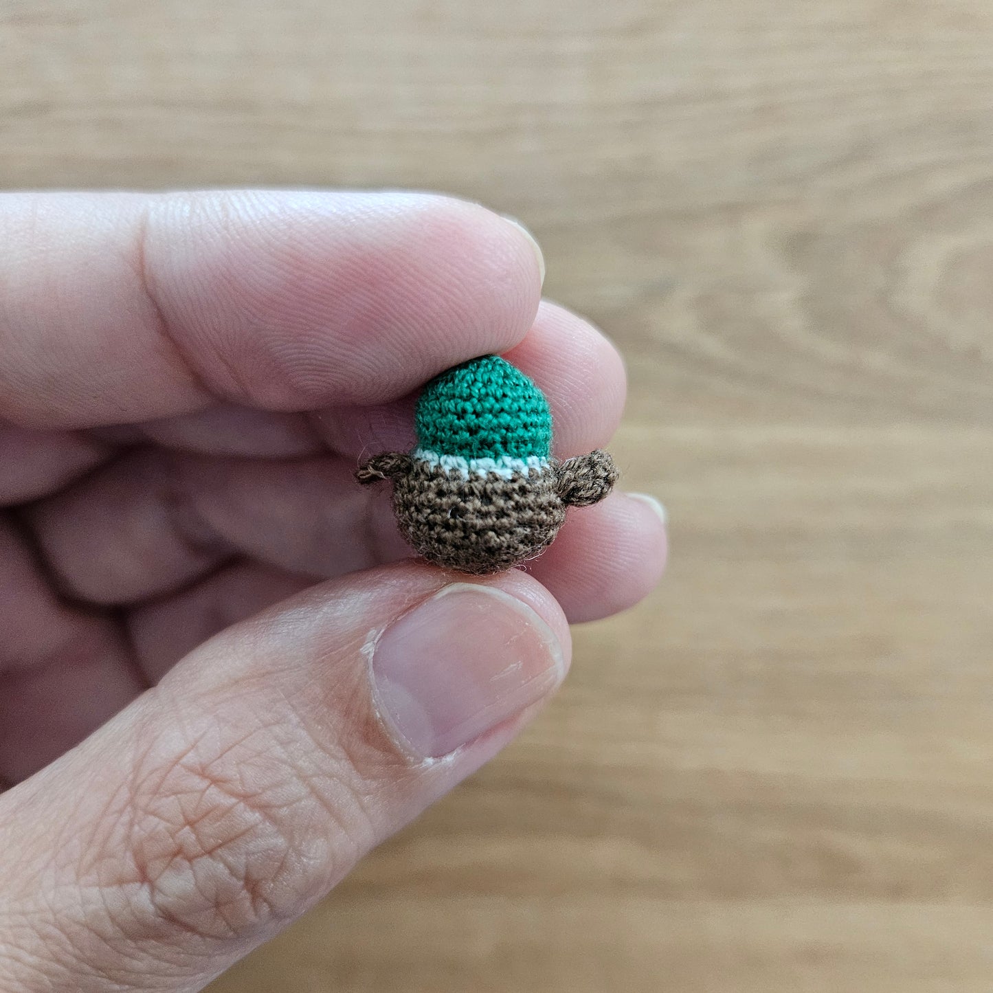 Micro Crochet Mallard Duck