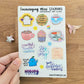 Encouraging Mini Stickers Vinyl Sticker Sheet (4x6")