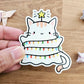 Festive Kitty Tree Ghost Vinyl Sticker