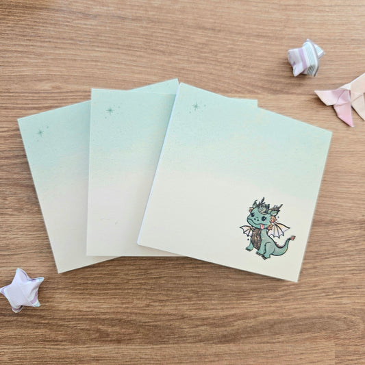 Wood Dragon Sticky Notes