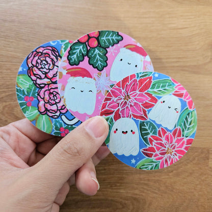 Holiday Painting Vinyl Stickers