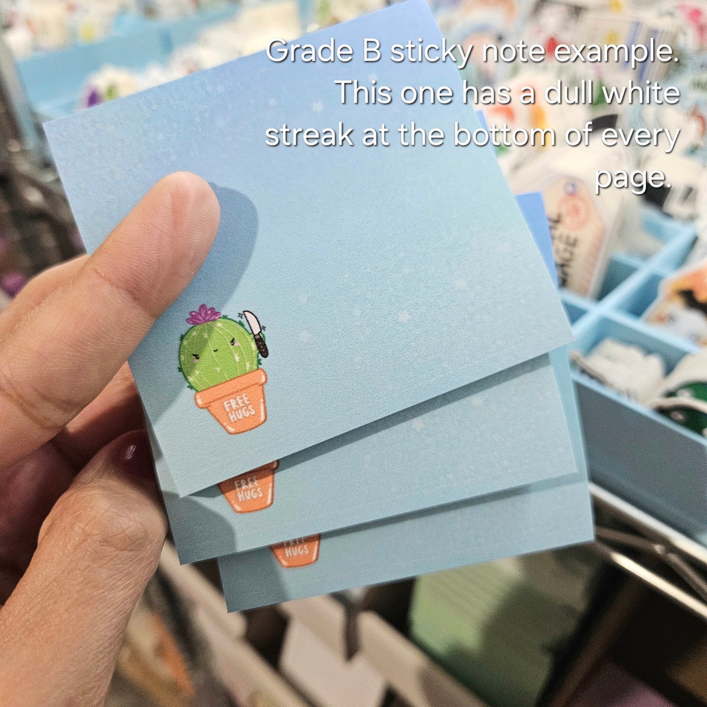 Free Hugs Cactus Sticky Notes