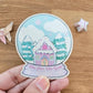 Snow Place Like Home Snow Globe Vinyl Sticker