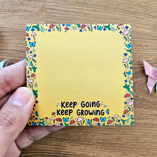 Keep Going Keep Growing Sticky Notes