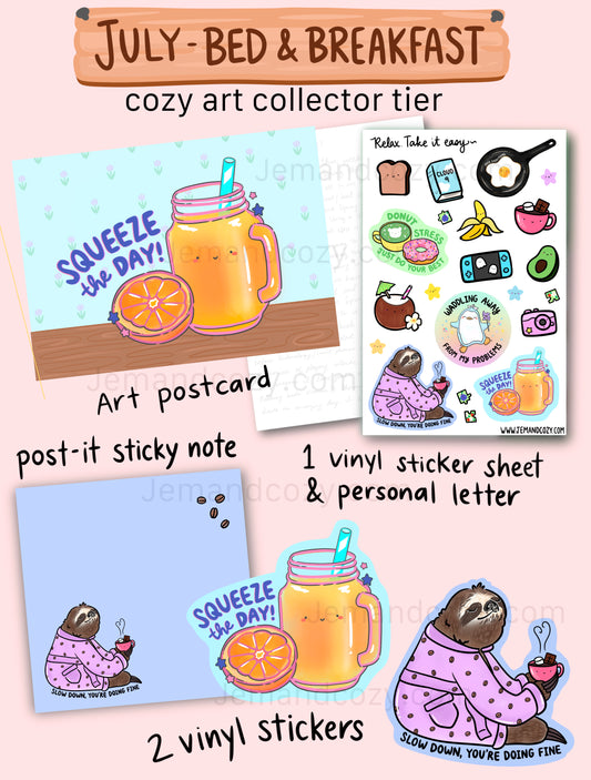 Stationery Mail Club: Cozy Art Collector Tier