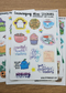 Encouraging Mini Stickers Vinyl Sticker Sheet (4x6")
