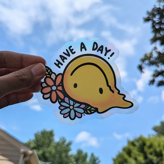 Have a Day Rainbow Decal Suncatcher