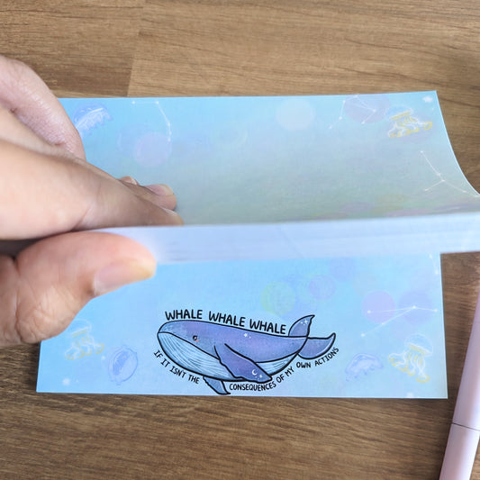 Whale Whale Whale Notepad