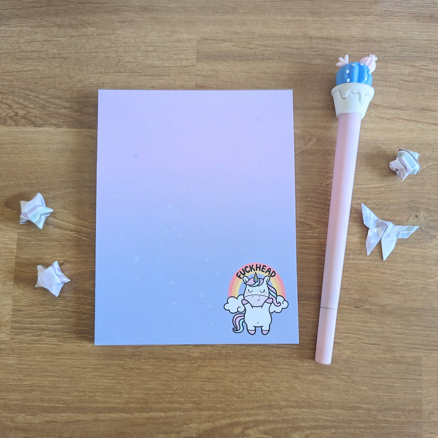 SALE Fuckhead Unicorn Notepad