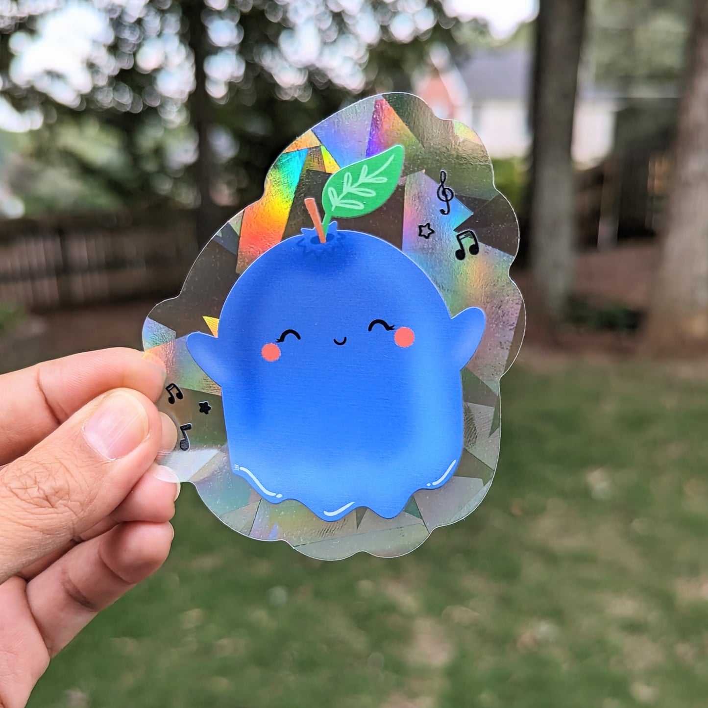 Booberry Rainbow Decal Suncatcher
