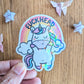 Fuckhead Unicorn Glitter Holographic Sticker