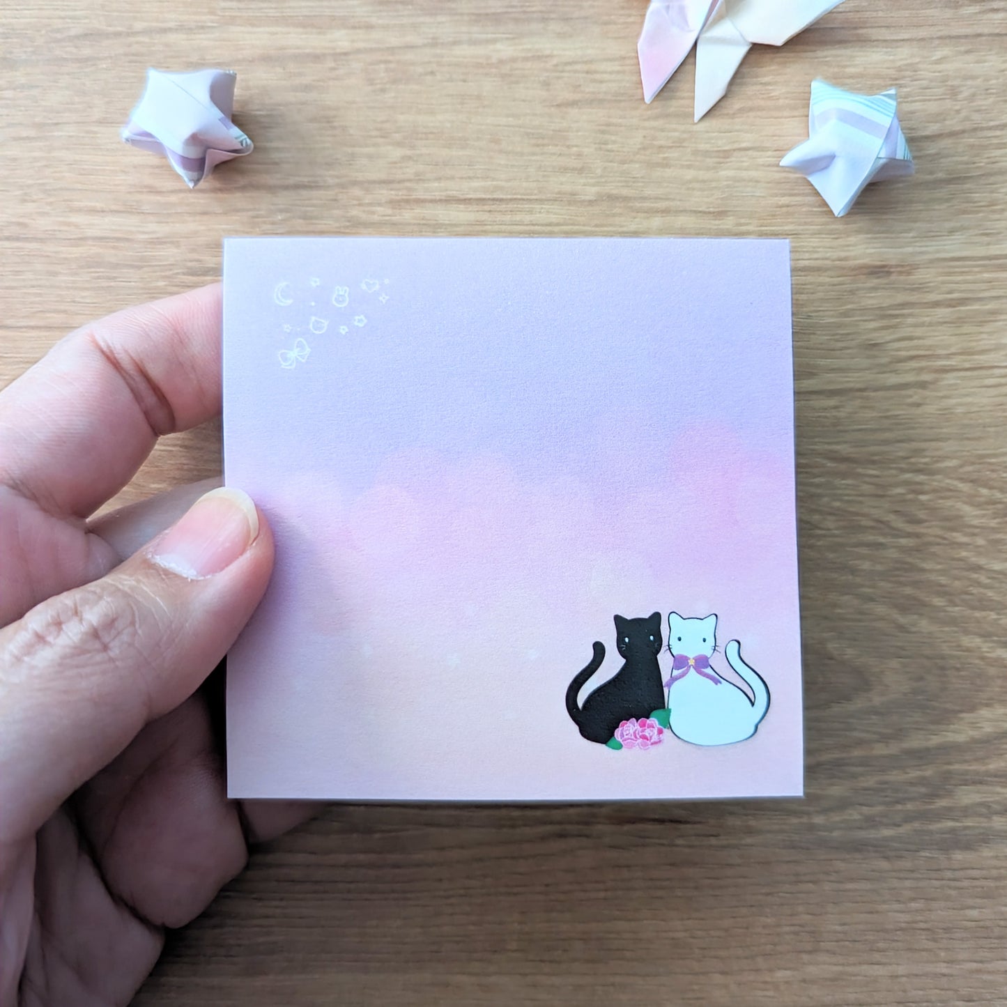 Moon Cat Hosts Sticky Notes
