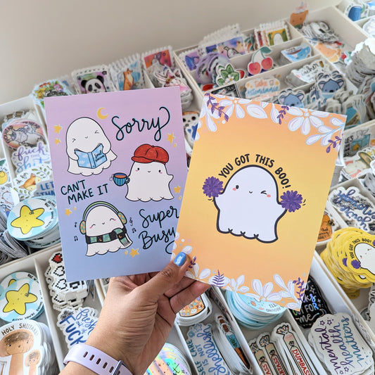 Sorry Can't Make It Super Busy Print (5x7")