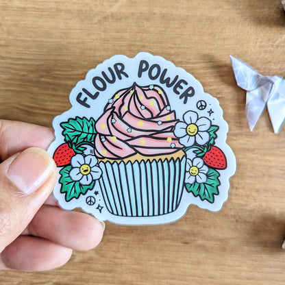 SALE Flour Power Vinyl Sticker