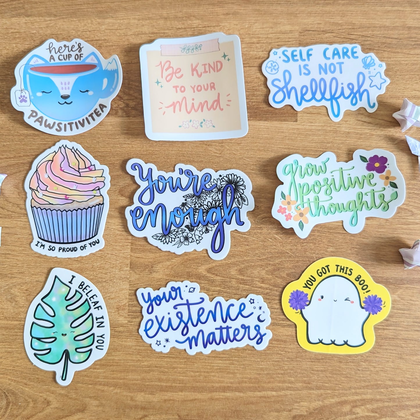 Encouraging Sticker BUNDLE (Set of 9)