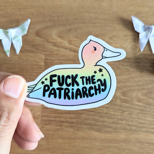 Duck The Patriarchy Sticker