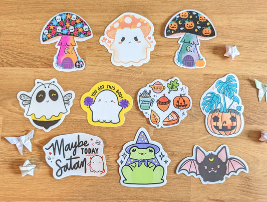Spooky Season Sticker BUNDLE (Set of 10)