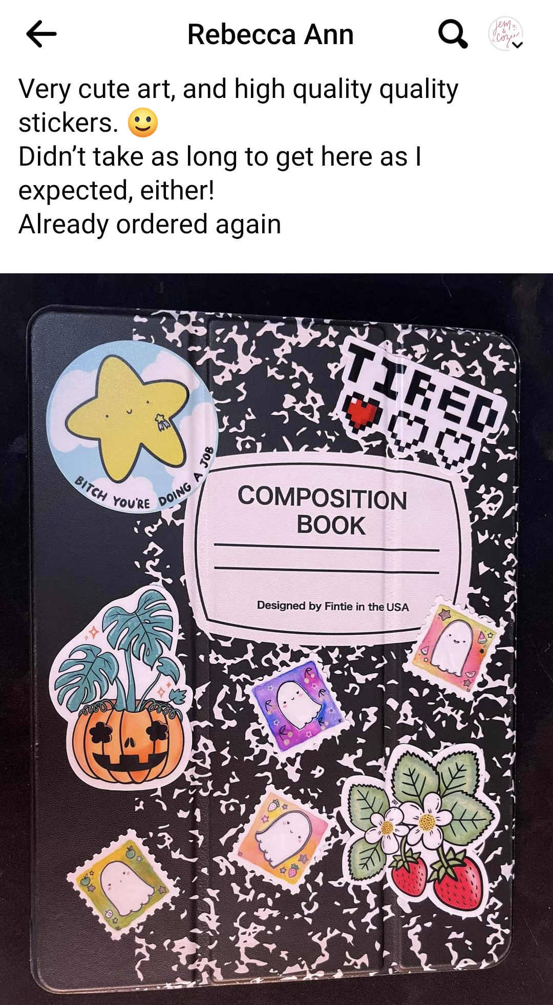Tired Vinyl Sticker