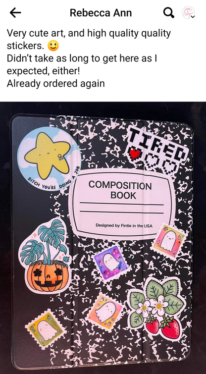 Tired Vinyl Sticker