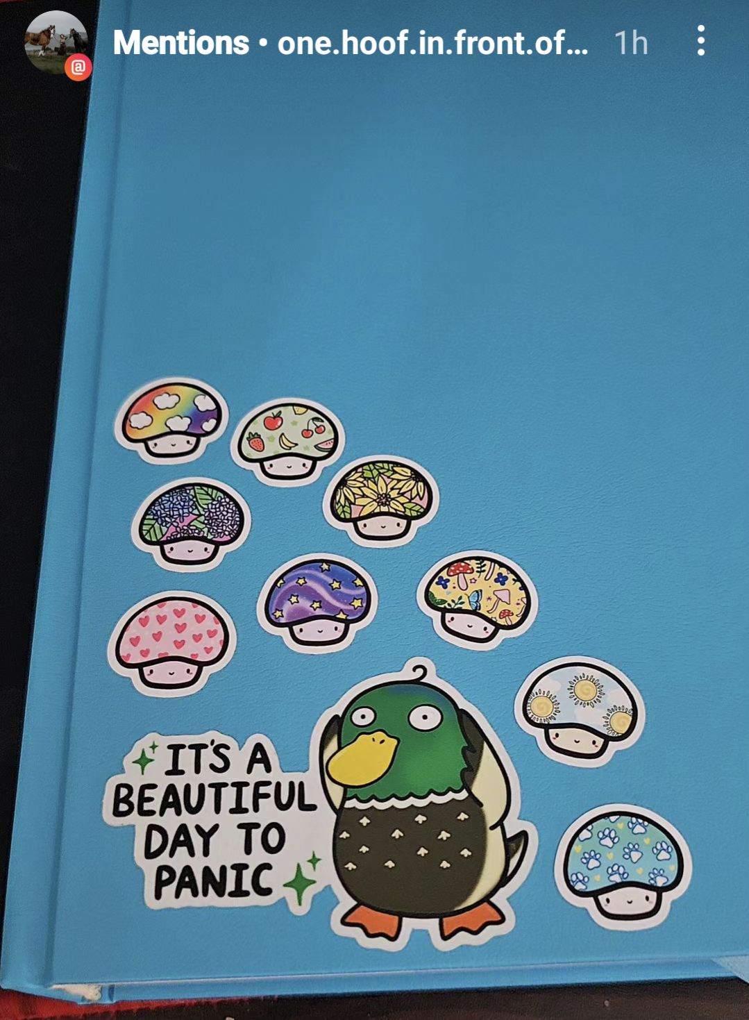 Its a Beautiful Day to Panic Duck Vinyl Sticker