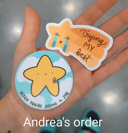 Bitch You're Doing a Job Vinyl Sticker