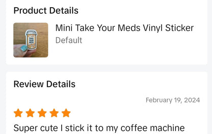 Take Your Meds Vinyl Sticker