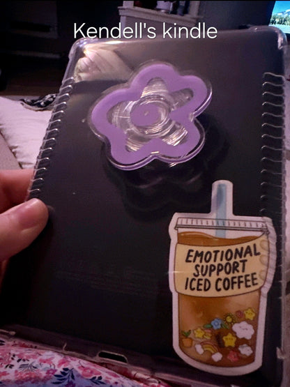 Emotional Support Iced Coffee Vinyl Sticker