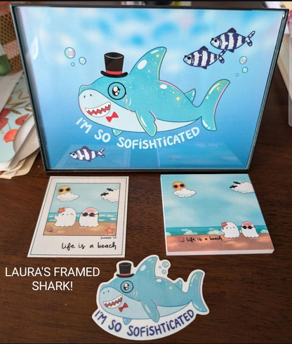 I'm So Sofishticated Clear Vinyl Sticker