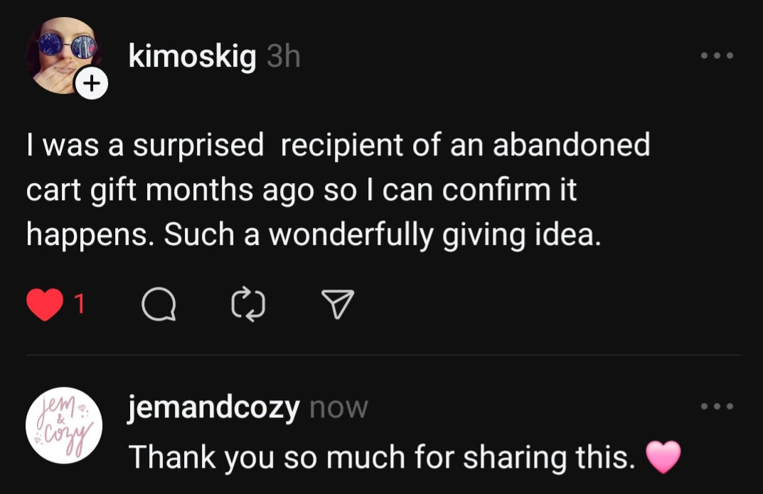 Abandoned Cart Fulfillment - Make Someone's Day