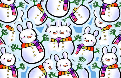 Snow Bunny Vinyl Sticker (January freebie sticker of the month)
