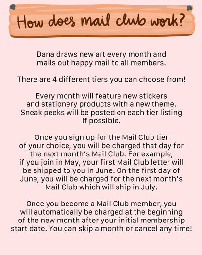 Stationery Mail Club: Sticker Sampler Tier
